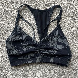 Black and Gray Women's Gymshark Sports Bra Size Small
